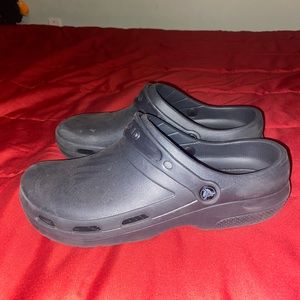 All black crocs